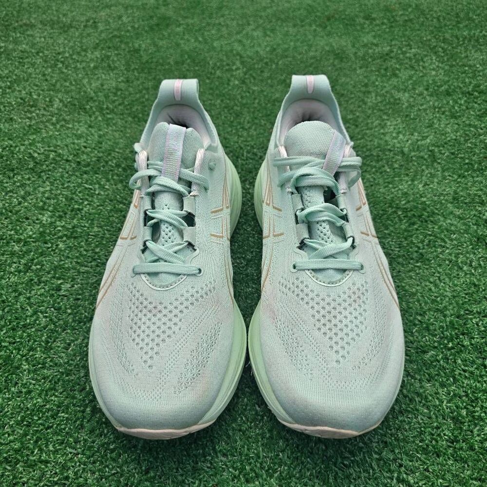 ASICS GEL-Nimbus 26 Mint Tint Gold - Women's Runnig shoes Size 10.5 Wide - Picture 4 of 11